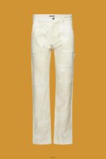 Men Esprit Beige Straight leg cargo trousers with pattern Trousers & Pants XF4444675 - Image 5