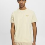 Men Esprit Beige T-shirt with logo print T-Shirts XF4444600