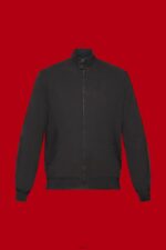 Men Esprit Black Bomber jacket with stand-up collar Jackets XF4444713 - Image 5