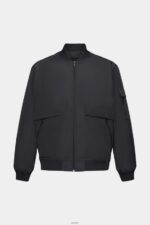 Men Esprit Black Bomber-style jacket Jackets XF4444766 - Image 5