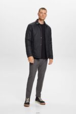 Men Esprit Black Cotton Crewneck Sweatshirt Sweatshirts & Hoodies XF4444578 - Image 2