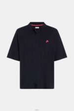 Men Esprit Black Dolphin Tennis Club Relaxed Polo Polos XF4444876 - Image 4
