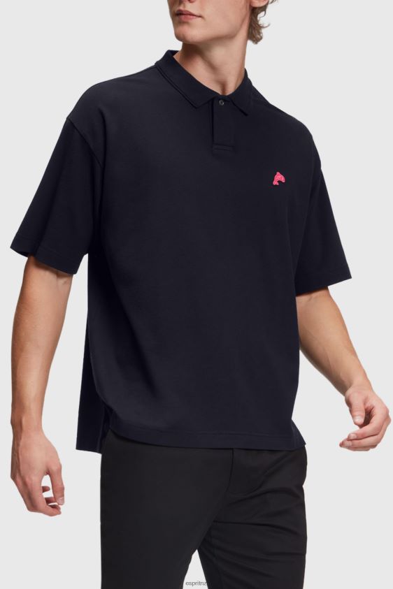 men_esprit_black_dolphin_tennis_club_relaxed_polo_polos_xf4444876.jpg Men Esprit Black Dolphin Tennis Club Relaxed Polo Polos XF4444876 - Image 1