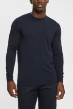 Men Esprit Black Knitted wool sweater Sweaters XF4444903
