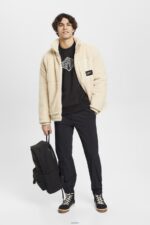Men Esprit Black Logo print sweatshirt Sweatshirts & Hoodies XF4444653 - Image 2