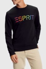 Men Esprit Black Logo print sweatshirt Sweatshirts & Hoodies XF4444868