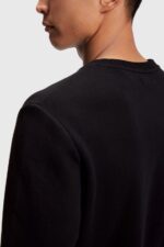 Men Esprit Black Logo print sweatshirt Sweatshirts & Hoodies XF4444868 - Image 3