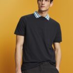 Men Esprit Black Logo T-shirt, 100% cotton T-Shirts XF4444668