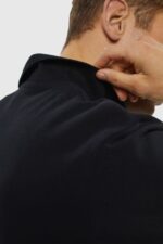 Men Esprit Black Pima cotton pique polo shirt Polos XF4444923 - Image 3