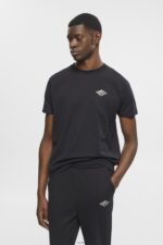 Men Esprit Black T-shirt with logo print T-Shirts XF4444598