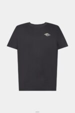 Men Esprit Black T-shirt with logo print T-Shirts XF4444598 - Image 5