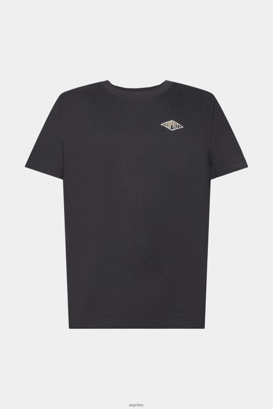 Men Esprit Black T-shirt with logo print T-Shirts XF4444598 - Image 5
