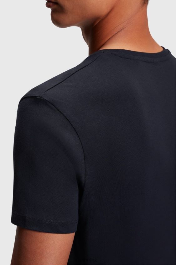 Men Esprit Black Two-pack crewneck cotton t-shirts T-Shirts XF4444855 - Image 3