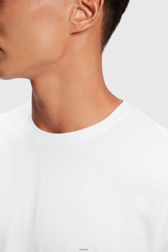 Men Esprit Black & White Two-pack crewneck cotton t-shirts T-Shirts XF4444857 - Image 3