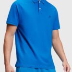 Men Esprit Blue Dolphin Tennis Club Classic Polo Polos XF4444895