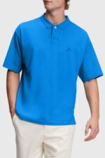 Men Esprit Blue Dolphin Tennis Club Relaxed Polo Polos XF4444878