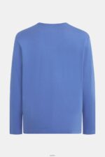 Men Esprit Blue Logo print jersey t-shirt T-Shirts XF4444867 - Image 5