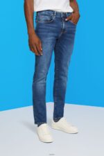 Men Esprit Blue Medium Wash Slim fit jeans, Dual Max Denim XF4444829