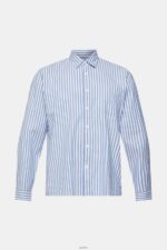 Men Esprit Blue Striped shirt Shirts XF4444873 - Image 5