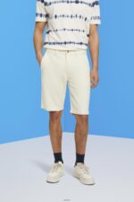 Men Esprit Cream Beige Chino-style shorts Shorts XF4444750