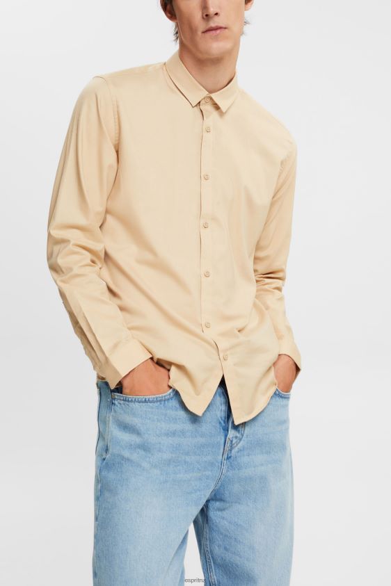 men_esprit_cream_beige_slim_fit_shirt_shirts_xf4444854.jpg Men Esprit Cream Beige Slim fit shirt Shirts XF4444854 - Image 1