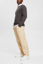 Men Esprit Cream Beige Wide fit chinos Trousers & Pants XF4444331 - Image 2