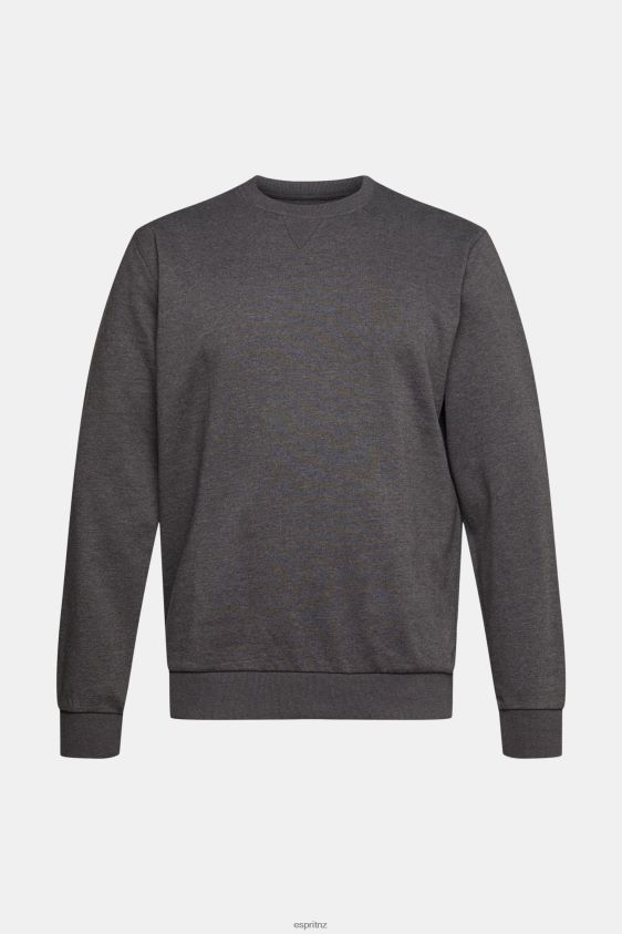 Men Esprit Dark Grey Made of recycled material: sweatshirt Sweatshirts & Hoodies XF4444942 - Image 5