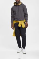 Men Esprit Dark Grey Sweatshirt hoodie Sweatshirts & Hoodies XF4444887 - Image 2