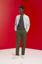 Men Esprit Dark Khaki Cargo trousers Trousers & Pants XF4444730 - Image 2