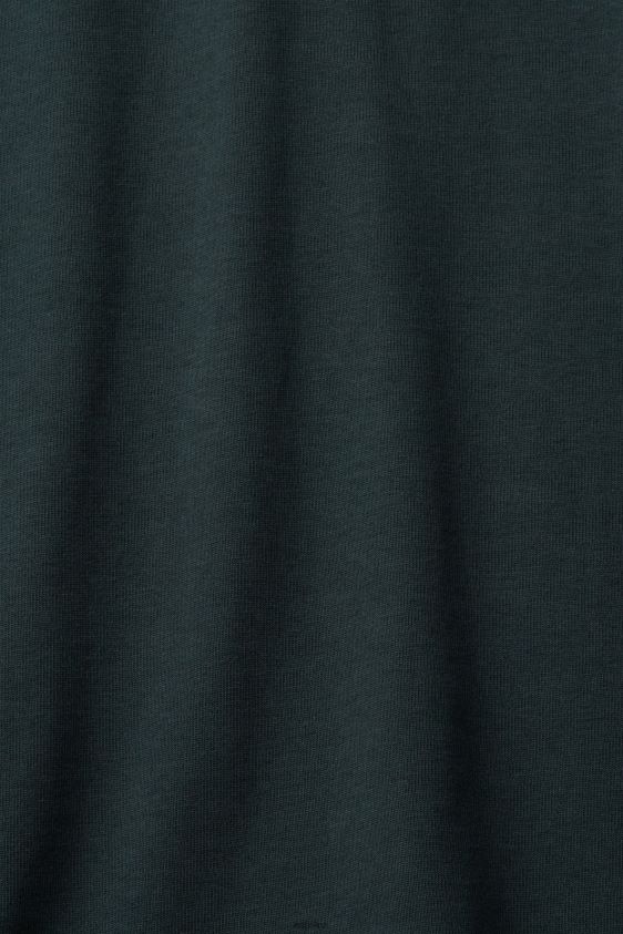 Men Esprit Dark Teal Green Long sleeve polo shirt Polos XF4444820 - Image 4