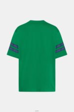 Men Esprit Emerald Green Striped sleeve graphic print tee T-Shirts XF4444806 - Image 5
