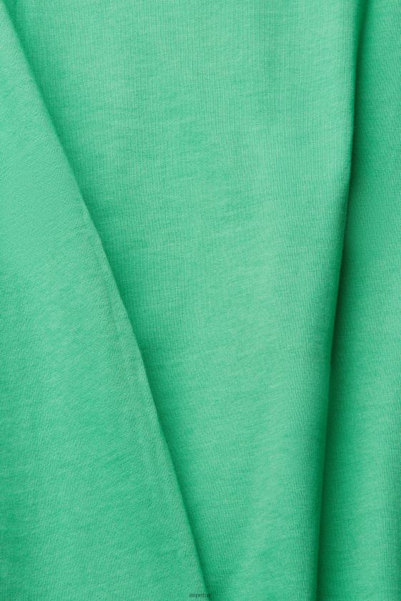 Men Esprit Green Jersey T-shirt with a print T-Shirts XF4444845 - Image 4