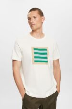 Men Esprit Ice Jersey T-shirt with print, 100% cotton T-Shirts XF4444583