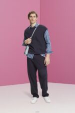 Men Esprit Ice Slim fit denim shirt with stripes Shirts XF4444716 - Image 2