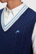 Men Esprit Ink College sweater vest Sweaters XF4444812 - Image 2