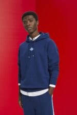 Men Esprit Ink Hoodie with logo chest print Sweatshirts & Hoodies XF4444641