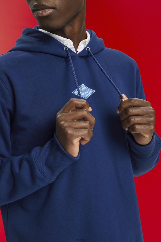 Men Esprit Ink Hoodie with logo chest print Sweatshirts & Hoodies XF4444641 - Image 3