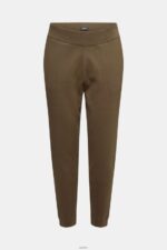 Men Esprit Khaki Green Knit tracksuit bottoms Trousers & Pants XF4444908 - Image 5