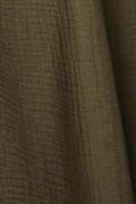 Men Esprit Khaki Green Sustainable cotton muslin shirt Shirts XF4444756 - Image 4