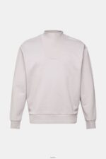 Men Esprit Lavender Stand-up collar sweatshirt Sweatshirts & Hoodies XF4444953 - Image 5