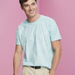 Men Esprit Light Aqua Green Washed-effect T-shirt T-Shirts XF4444753