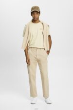 Men Esprit Light Beige Vintage straight fit cargo trousers Trousers & Pants XF4444731 - Image 2