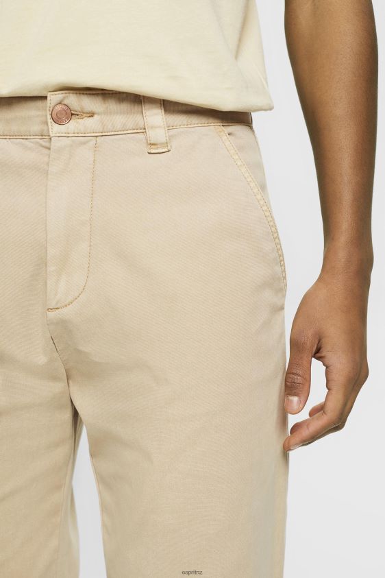 Men Esprit Light Beige Vintage straight fit cargo trousers Trousers & Pants XF4444731 - Image 3