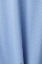 Men Esprit Light Blue Lavender Logo print cotton t-shirt T-Shirts XF4444627 - Image 4