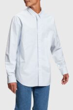 Men Esprit Light Blue Relaxed fit all-over print oxford shirt Shirts XF4444795 - Image 2