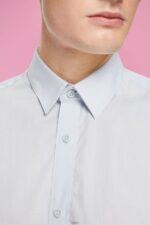 Men Esprit Light Blue Sustainable cotton shirt Shirts XF4444832 - Image 3
