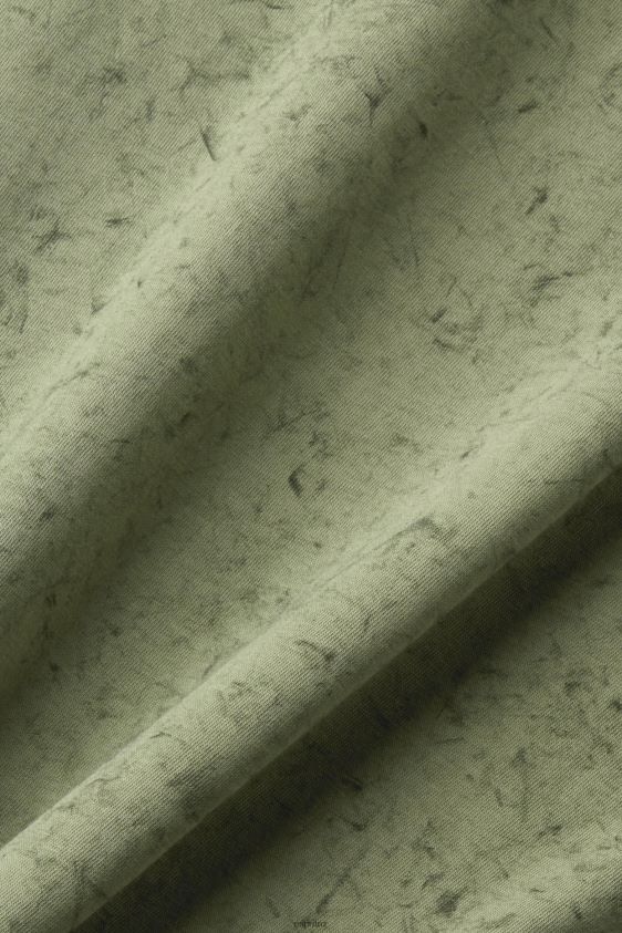 Men Esprit Light Khaki Washed-effect T-shirt T-Shirts XF4444752 - Image 4