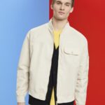 Men Esprit Light Taupe Bomber jacket Jackets XF4444677