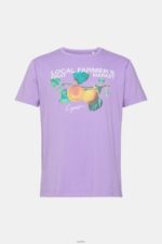Men Esprit Lilac Print t-shirt T-Shirts XF4444889 - Image 5