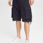 Men Esprit Navy Cargo shorts made of sustainable cotton Shorts XF4444846